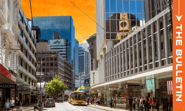 Lambton Quay, Wellington (Photo: Supplied/The Spinoff) 
