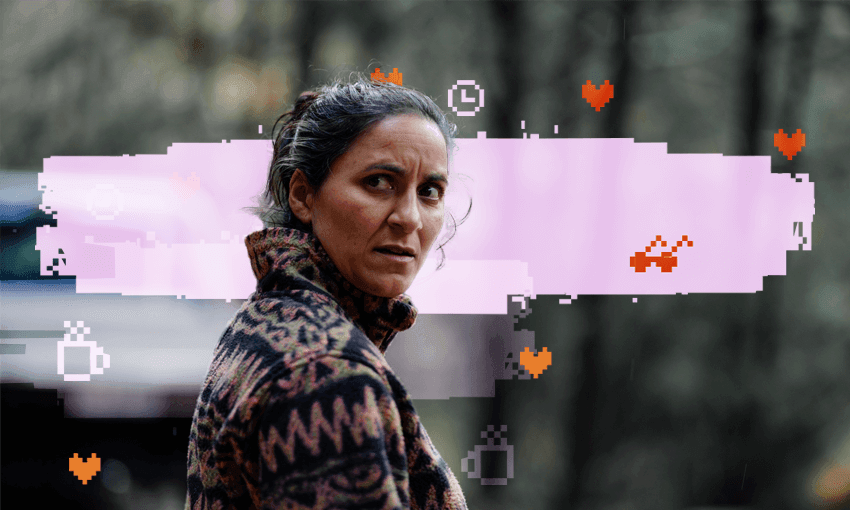 Madeleine Sami as a detective in her new TV show.