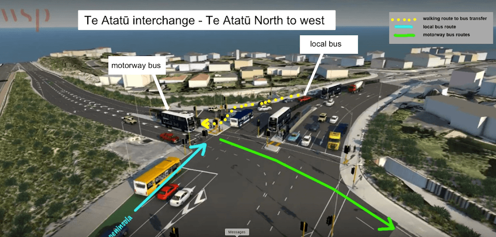 A bus interchange in Te Atatu