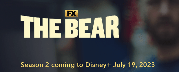 A screenshot from Disney+ showing delays to the Bear.