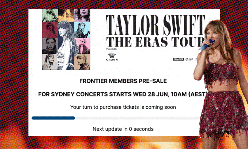 A dispatch from Taylor Swift presale hell | The Spinoff