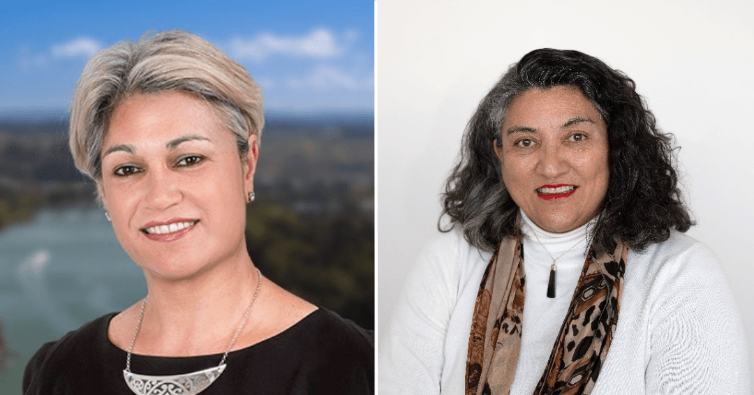 Left: Harete Hipango (Te Tai Hauāuru). Right: Hinurewa te Hau (Tāmaki Makaurau).