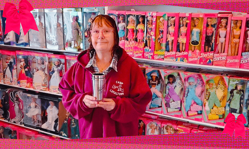 Patsy Carlyle with a small fraction of her Barbie collection (Photo: Supplied / Design: Tina Tiller) 
