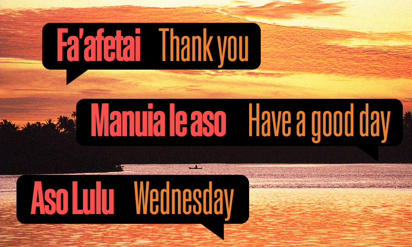 Samoan words and translations including fa'afetai meaning thank you