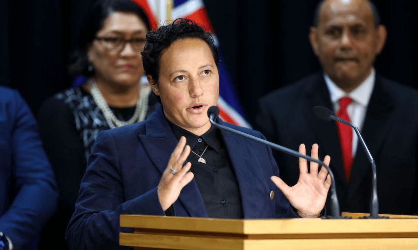 Kiri Allan at the podium in 2020