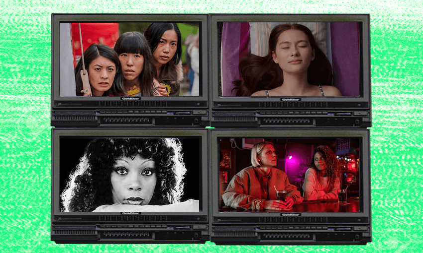 Clockwise: Creamerie, The Summer I Turned Pretty, Full Circle, Love to Love You, Donna Summer. 
