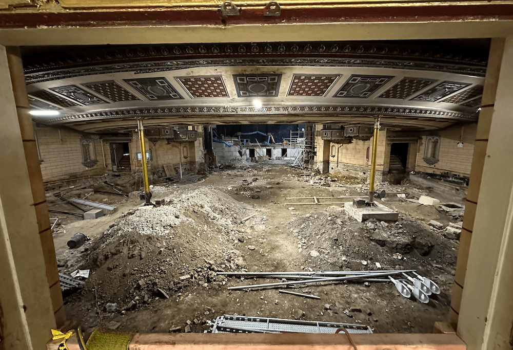 The interior of the St James theatre.
