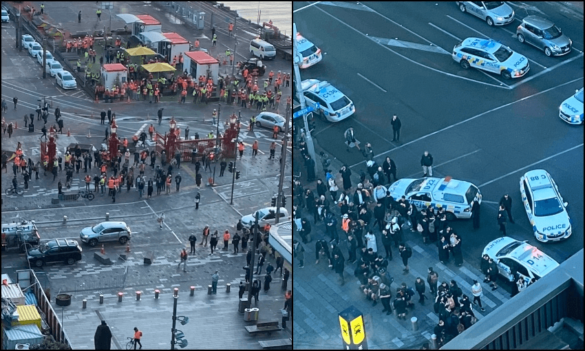 Seen from an office building in downtown Auckland (Photos: @rxcdr) 
