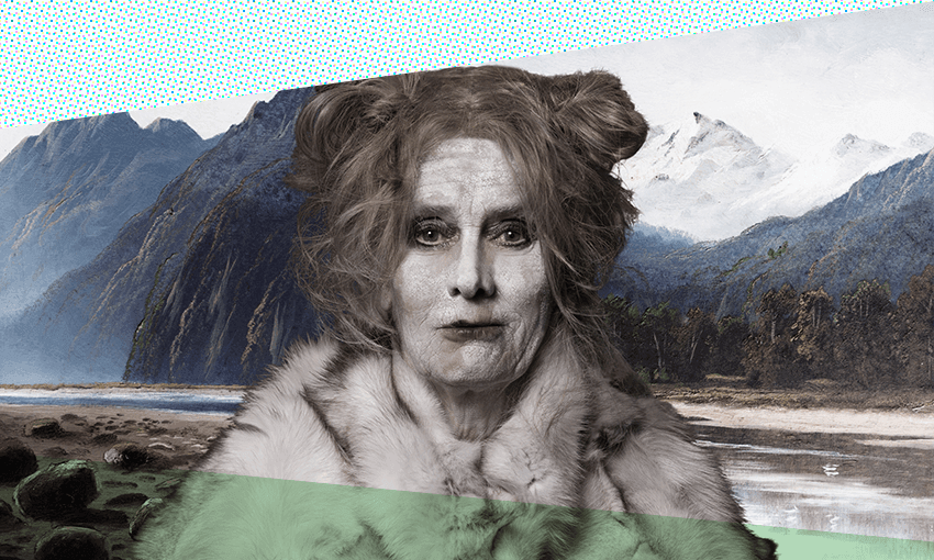 Jennifer Ludlam as Binka in I Want to Be Happy. Yep, she’s a guinea pig. (Image Design: Archi Banal) 
