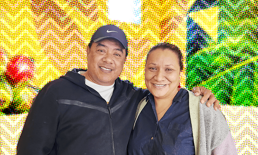The owners of Tupu’anga café, Alipate and Emeline Mafile’o. (Image: Archi Banal) 
