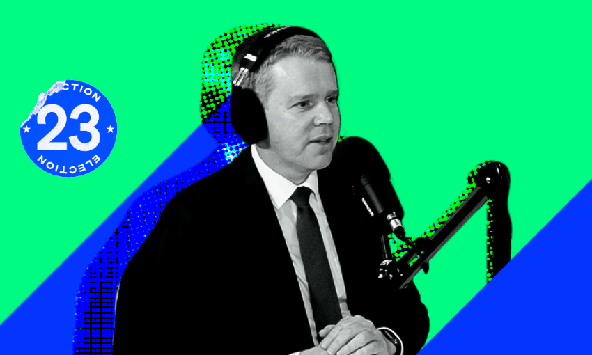 Chris Hipkins on a special episode of the Spinoff podcast Gone By Lunchtime. 
