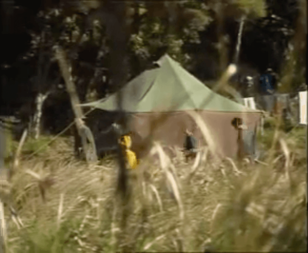 A shot of one of the tents at Whakapakari.