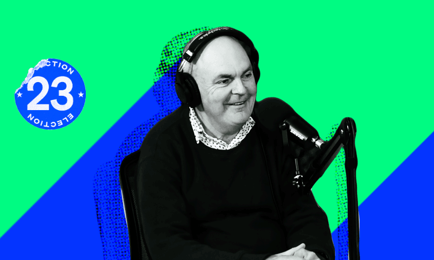 Steven Joyce on Gone By Lunchtime. Image: Tina Tiller