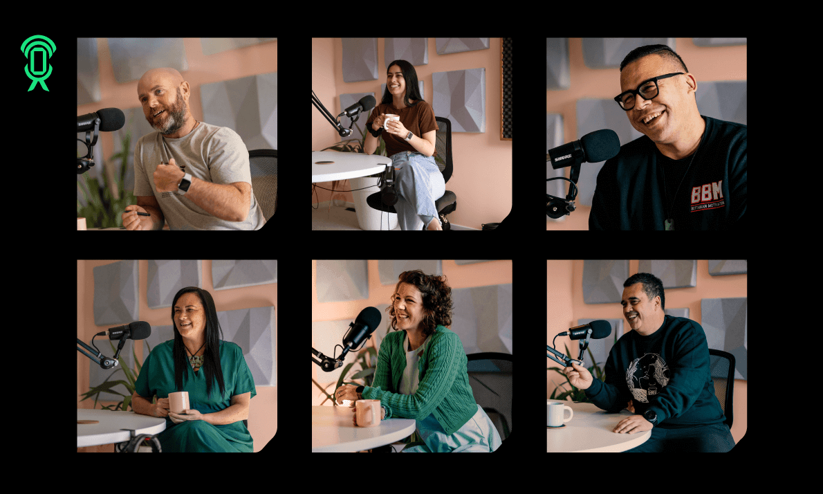 The six guests on This is Kiwi (Image: Supplied/Tina Tiller)