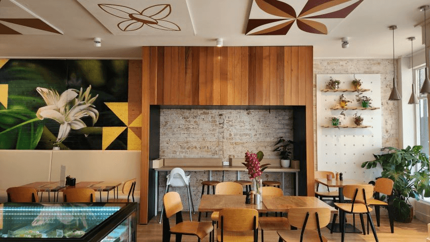 Interior of Tupu'anga cafe