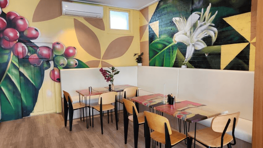 Interior of Tupu'anga cafe