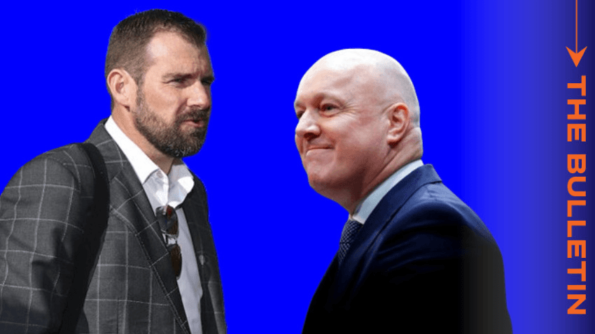 National MP Tim van de Molen and his party leader, Christopher Luxon (Photos: Getty Images)