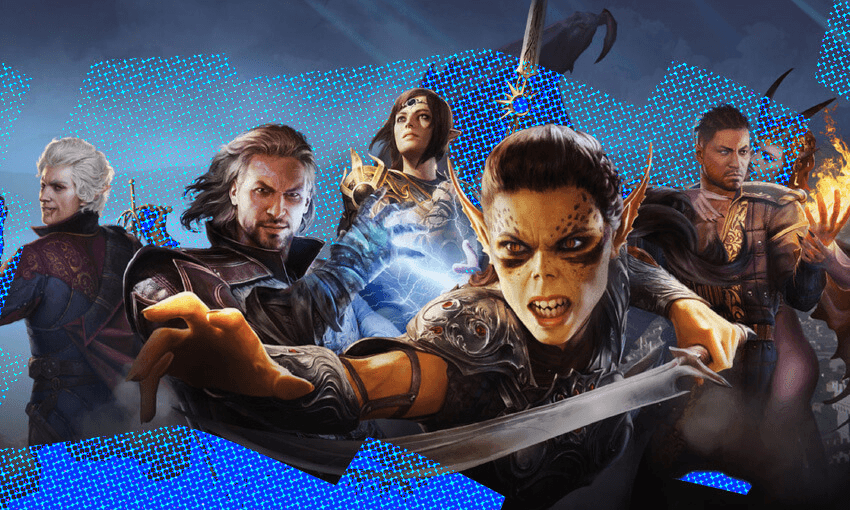 The colourful cast of Baldur’s Gate 3, which might be the best Western RPG for years. (Image Design: Archi Banal)
