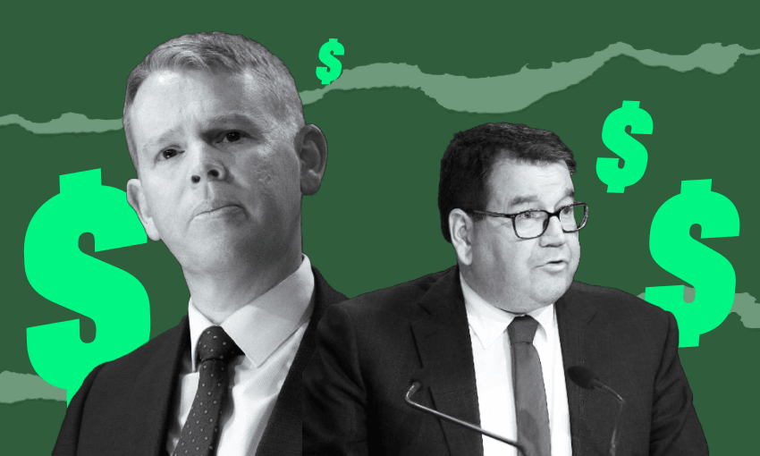 Chris Hipkins and Grant Robertson (Image design: Tina Tiller)