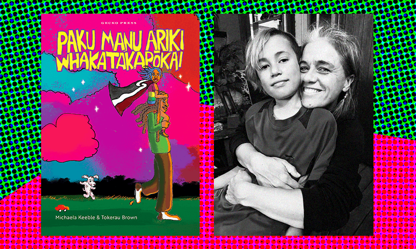 Paku Manu Ariki Whakatakapōkai, written by Michaela Keeble with her son Kerehi Grace (Image: Archi Banal) 
