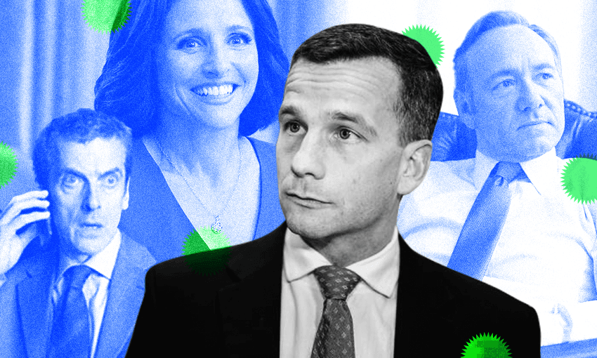 David Seymour and the TV political fictions of Thick of It, Veep and House of Cards. Image: Archi Banal 
