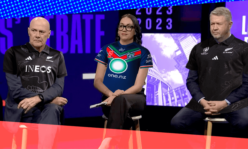 Tau Henare, Maiki Sherman and David Cunliffe – masters of the political sporting analogy (Image: Archi Banal)