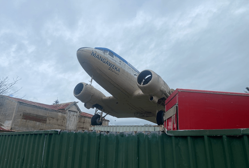 The ex-Mangaweka plane now sits in Shannon (Photo: Stewart Sowman-Lund) 
