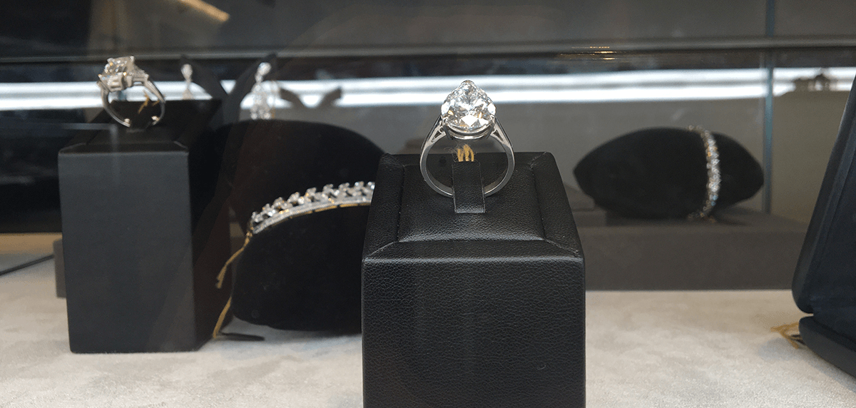 The ring back in the cabinet with the lesser jewels