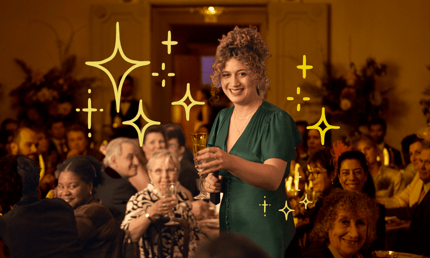 A toast to the third season of Starstruck (Photo: TVNZ / Design: Tina Tiller)