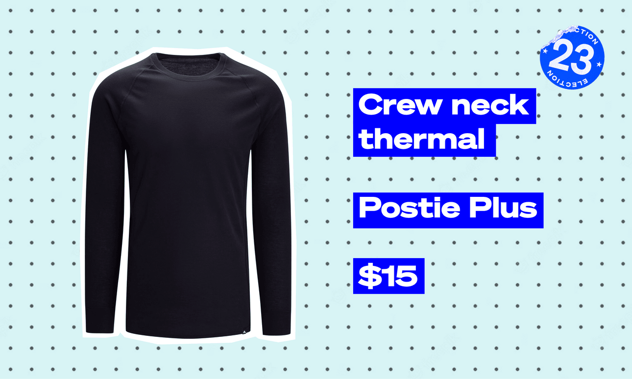 black Crew neck thermal