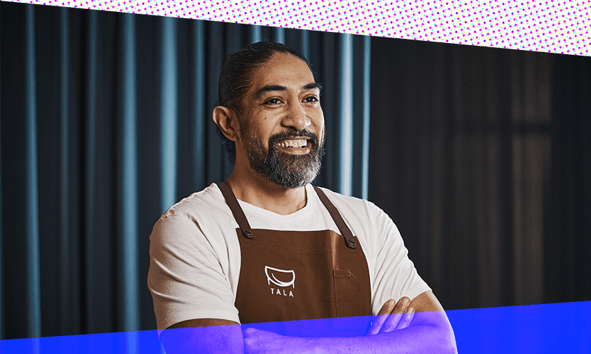 Chef and co-owner of Tala Henry Onesemo. (Photo: Manja Wachsmuth/ Additional design: Archi Banal)