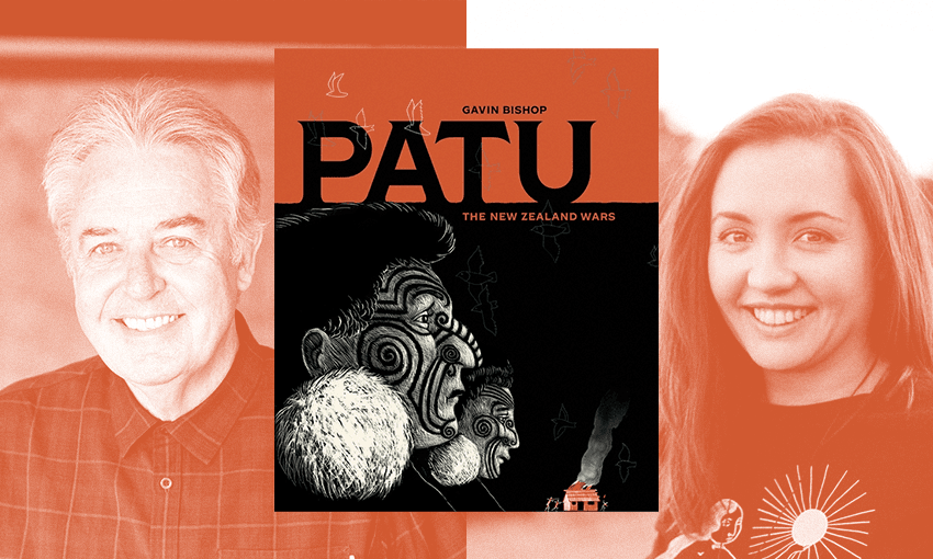 Gavin Bishop, autor of Patu: The New Zealand Wars, and Ataria Sharman (Image: Archi Banal) 

