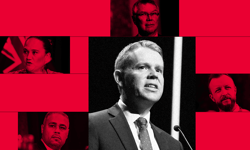 Chris Hipkins and his probable competition (Image: Archi Banal) 
