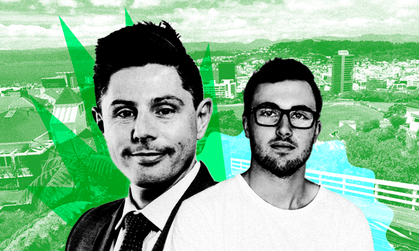 Gareth Hughes and Geordie Rogers – two possible options to run in the Wellington Council byelection (Image: Archi Banal) 
