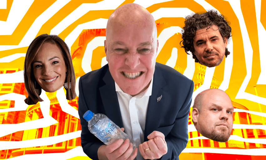 Christopher Luxon posted yesterday on Instagram his efforts at water bottle flipping.