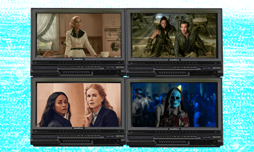 Clockwise: Lessons in Chemistry, Dungeons and Dragons: Honour Among Thieves, The Fall of the House of Usher, Special Ops: Lioness. 
