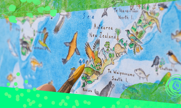 A close-up of Anton Thomas’s Wild World map (Photo: Supplied) 
