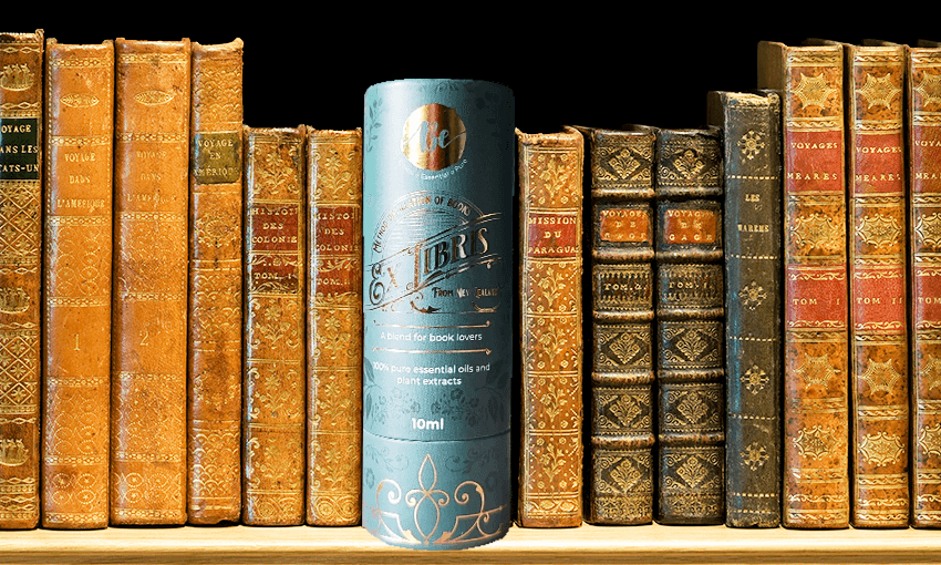 Ex Libris essential oil comes in a bookish package. Image by Archi Banal. 
