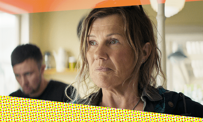 Robyn Malcolm co-created and stars as Penny in After the Party (Photo: TVNZ / Design: Archi Banal) 
