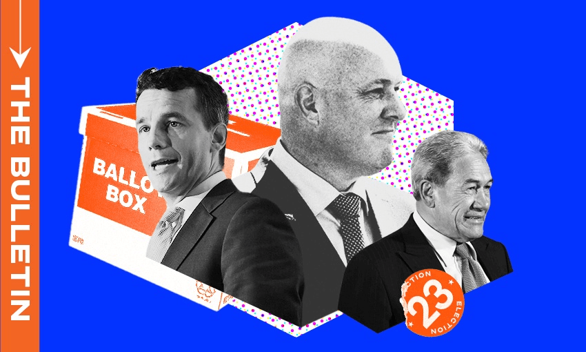 David Seymour, Christopher Luxon and Winston Peters (Image: Archi Banal)