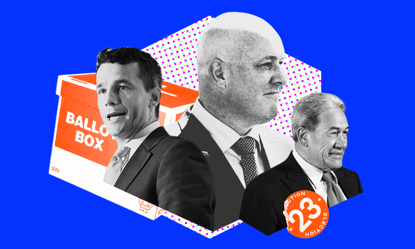 David Seymour, Christopher Luxon and Winston Peters (Image: Archi Banal) 
