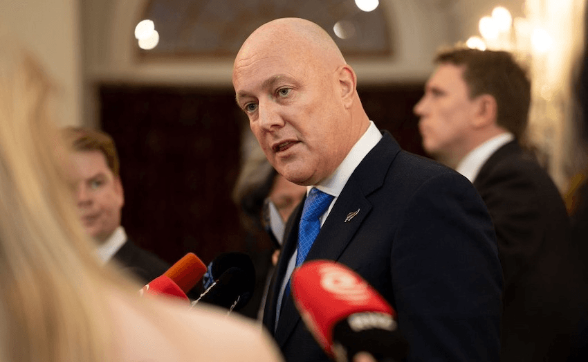 Christopher Luxon at government house