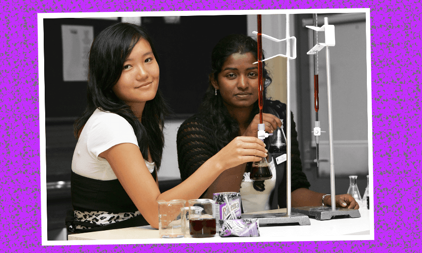 ‘Ribena girls’ Jenny Suo and Anna Devathasan (Image: Getty, design: Tina Tiller)