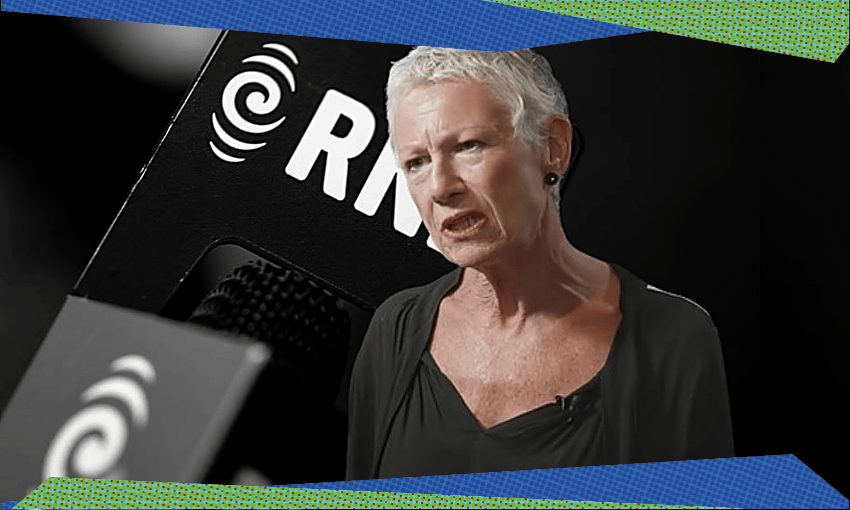 Image from RNZ Behind The Mic: the Kim Hill Interview  
