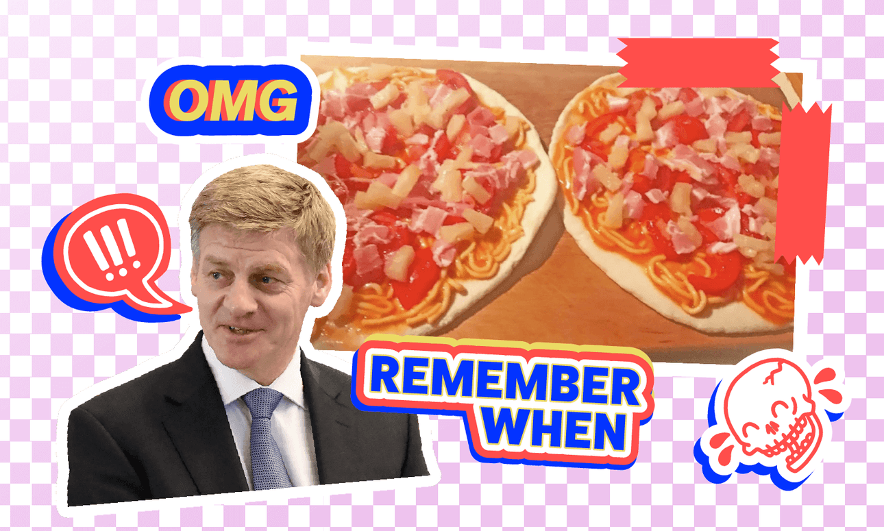 Bill English’s spaghetti pizza recipe (Image: Archi Banal) 

