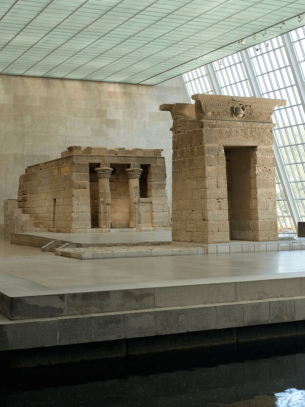 The Temple of Dendur inside the Met.
