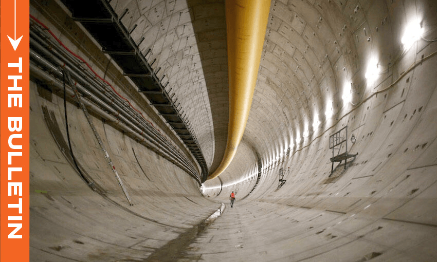 Auckland’s Waterview Tunnel under construction, 2014. (Photo by Phil Walter/Getty Images) 
