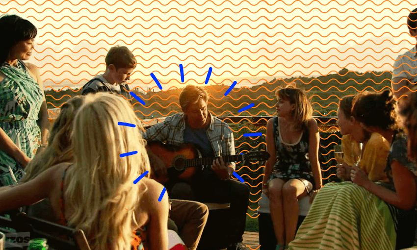 Anchor Me in the middle of your deep blue sea, Chris Warner (Photo: Screengrab / Design: Tina Tiller) 
