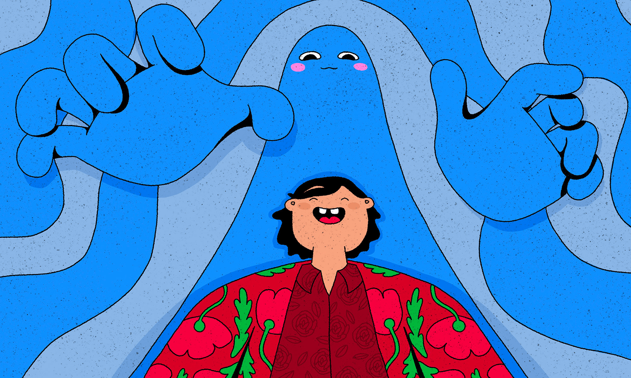 When the stutter in the room is bigger than you are. (Illustration: Renee Jacobi) 
