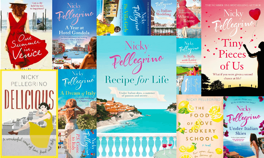 All of Nicky Pellegrino’s novels. (Image: Tina Tiller) 
